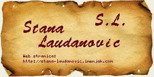 Stana Laudanović vizit kartica